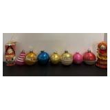 Vintage Glass Christmas Ornaments & Misc.
