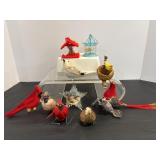 Vintage Bird Ornaments