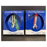 Vtg Gloria Duchin genuine pewter ornaments