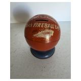 Buick fireball eight metal bank.4"Dia x 4.5"H