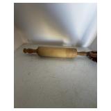 Wooden rolling pin.