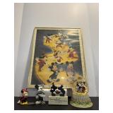 Framed Mickey Mouse poster 1954...