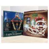 Vtg Light sculpture & lighted decoration