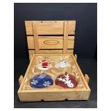 Celebrations glass Christmas ornaments