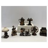 Vtg Minature die cast National cash register &.