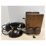 Antique Western Electric Telephone & Ringer Box