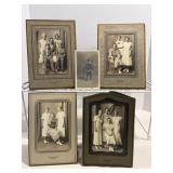 Vtg Black & white studio portraits in folding.....