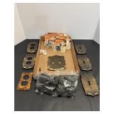 Vtg Amerock decorative metal light switch plate..