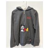 Vtg Mickey fleece 1/4 zip sweat shirt size XL