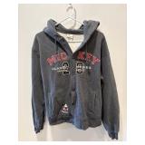 Vtg Mickey button down with hood  size medium