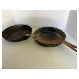 Primitive fry pans.