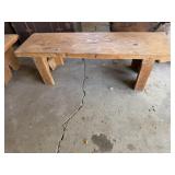 Primitive bench.