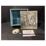 Metal box used for jewelry Thaigem opal...
