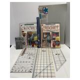 I thought myself How to crochet kits 12" x 18"..