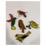 Stained Glass Bird Suncatchers