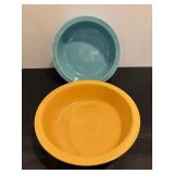 Vintage Fiesta Ware Serving Bowls, Chips in Bowls
