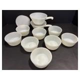 Vtg Anchor Hocking fire king white milk..