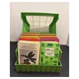 Vintage Greenhouse Plant Card Cards in Plastic..