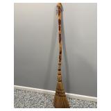 Vtg Hand - crafted broom