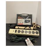 Heavy Duty staple gun kit & power strips & misc