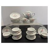 Vtg Miniture porcelain tea party set Honghva...