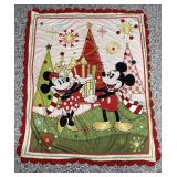 Vtg Mickey Mouse blanket 51" x 64"