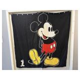 Vtg Fabric shower curtain 88" x 68"