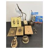 Antique Double-Gang Push Button Light Switch...