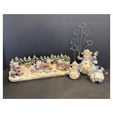 Vtg Holidy Christmas figurines & snowman ...