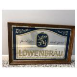 Lowenbraw framed mirror 32"W x 21"H