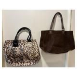 Savanna Satin tote & brown purse / tote