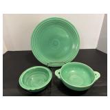 Vintage Fiesta Ware Plate & Small Bowls...