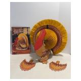 Hallmark "Tom Turkey" Honeycomb Decoration