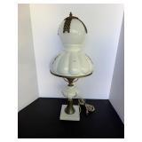 Vtg Gone with the wind style hurricane lamp.