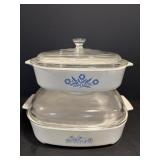 Corning Ware lidded casserole dishes