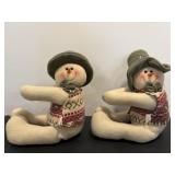 Soft plush snowman 10"H