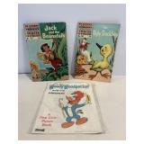 Vtg Real Cloth picture book " Woody Woodpecker" &.