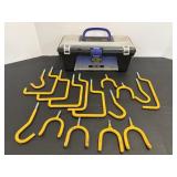 Screw-in storage books & tool bench...