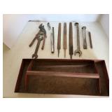 Misc tools & metal carrier..