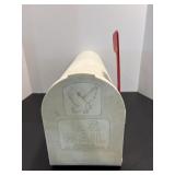 White plastic mail box