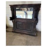 Wooden mirror 41.5"W x 9"D x42"H.