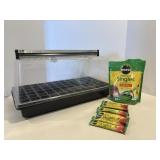 Potting trays, miracle grow, grow light - missing.