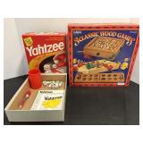 Yantzee game & 3 classic wood games