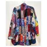 Multi colored quilt jacket, one size fits all...