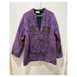 Purple quilted jacket, one sixew fits all (a few..