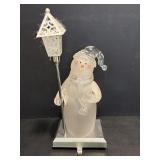 Snowman stocking holder