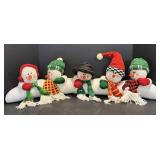 Snowmen weighted door draft