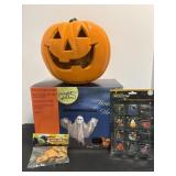 Battery operated pumpkin & floating ghost...