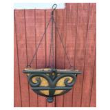 Cast Aluminum hanging basket 15"