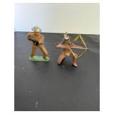 Vtg Manoil or Barclay lead toy soldier flag ....
